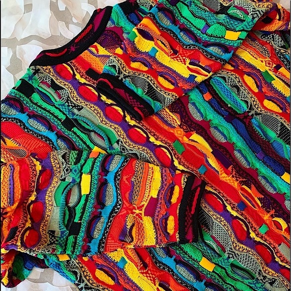 ❌SOLD❌ Vintage COOGI Sweater Kaleidoscope Colors NWOT - Picture 2 of 16
